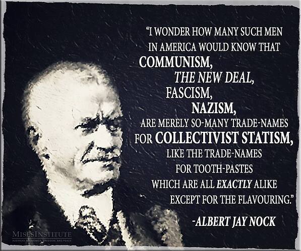 collectivist statism nock
